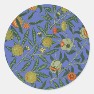 Adesivo Wallpaper colorido azul William Morris Pomegranate