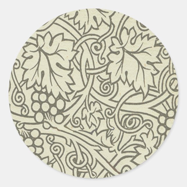 Adesivo Wallpaper William Morris Grapevine Sage (Frente)