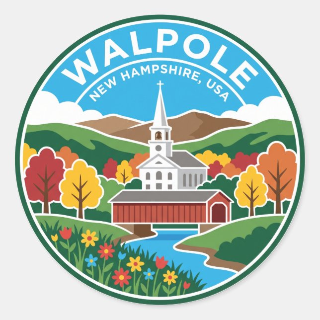 Adesivo Walpole EUA (Frente)