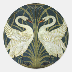 Adesivo Walter Crane Swan & Rush e Iris Vitoriano