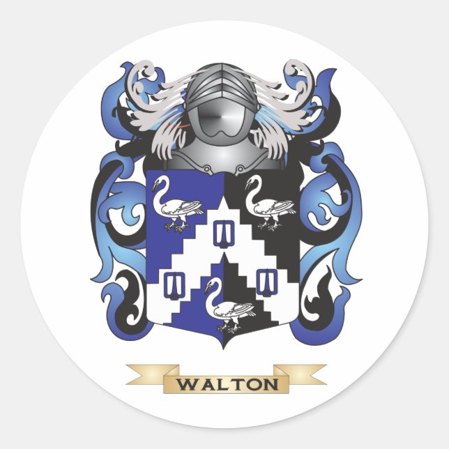 Adesivo Walton Family Crest (Casaco de Armas) (Frente)