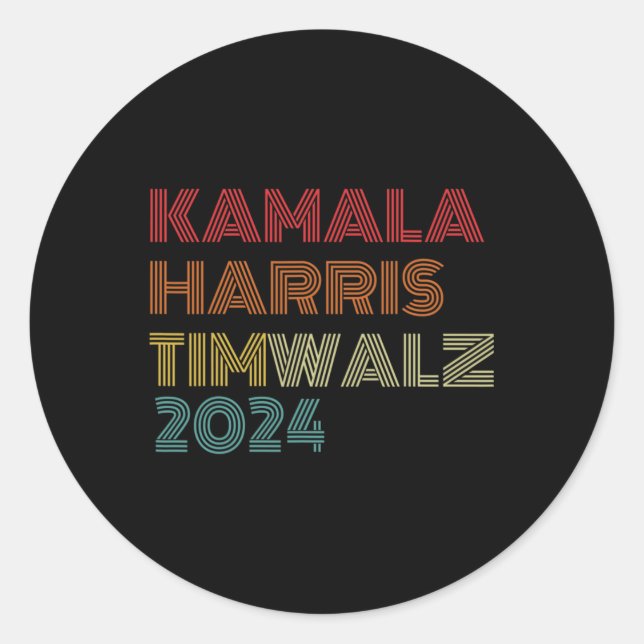 Adesivo Waltz 2024 Election Kamala Harris Tim Waltz 2024 1 (Frente)
