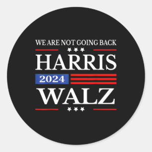Adesivo Waltz 2024 Não vamos voltar Kamala Harris 2024
