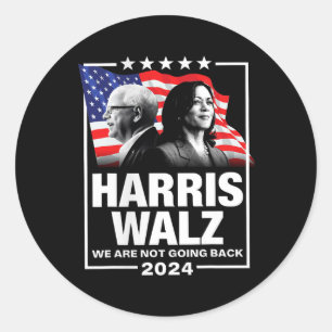 Adesivo Waltz Não Vamos Voltar Para Kamala Harris 2024 1