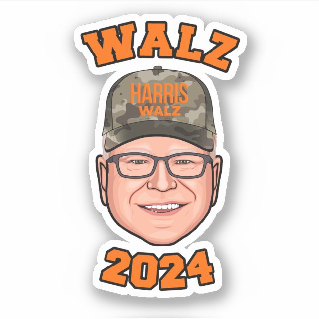 Adesivo Walz 2024 (Frente)