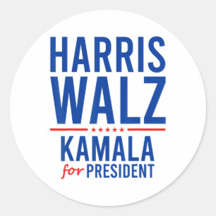 Adesivo Walz 2024 Kamala Harris Para O Presidente Tim Walz