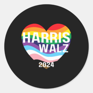 Adesivo Walz 2024 Lgbtq Orgulho gay Rainbow Kamala Harris