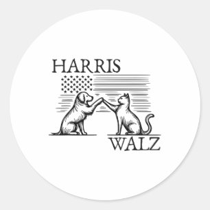 Adesivo Walz 2024 Presidente Americano Flag Kamala Harris