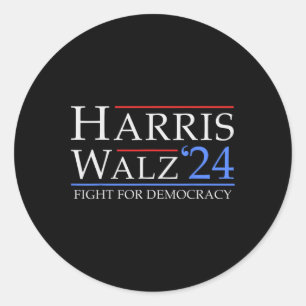 Adesivo Walz 2024 Save Democracy 2024 Eletion Funny Harri