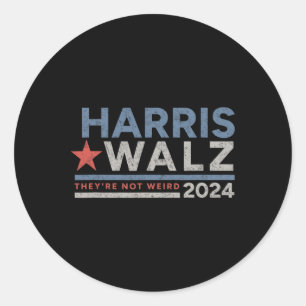 Adesivo WAlzheimer 2024 Kamala Harris Tim W Não Estranho