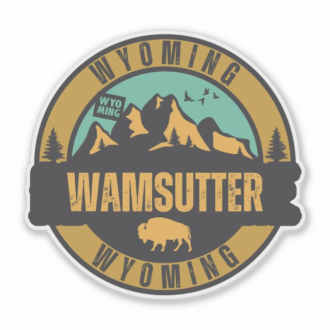 Adesivo Wamsutter, Wyoming (Frente)