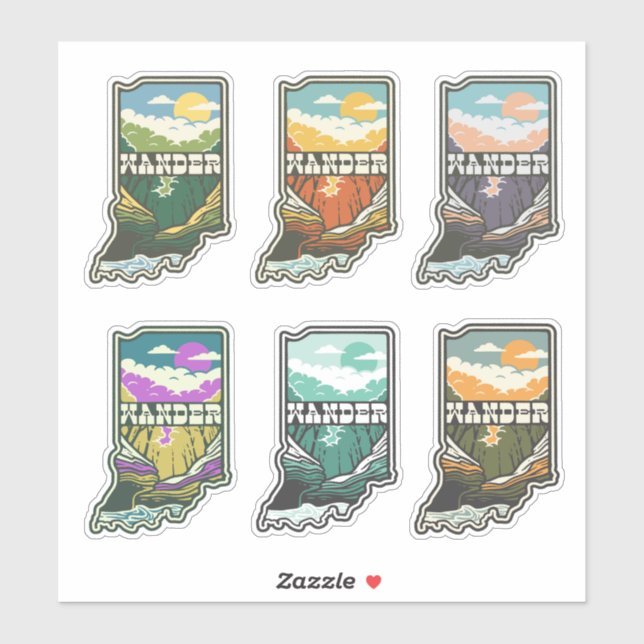 Adesivo Wander Indiana Vinyl Sticker Sheet (Folha)