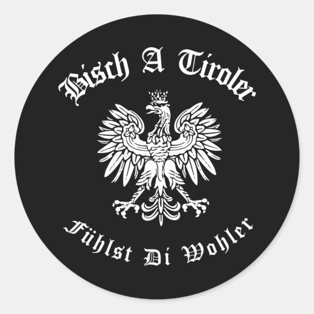 Adesivo Wappen Adler Österreich Bischt a Tiroler (Frente)