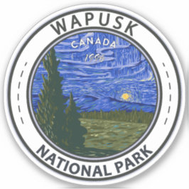 Adesivo Wapusk National Park Norte Lights Vintage