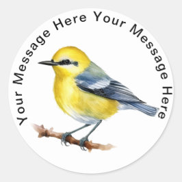 Adesivo Warbler de Asas Azul