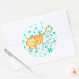 Adesivo Warm Fuzzies & Winter Flurries Christmas Cat
