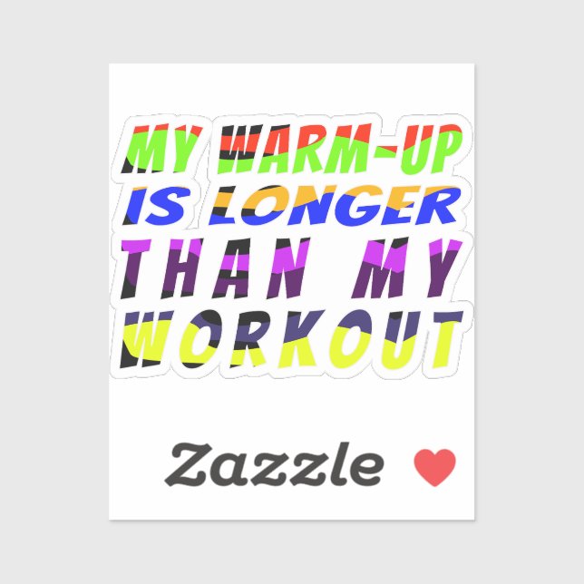 Adesivo  Warm-Up Wins (Folha)