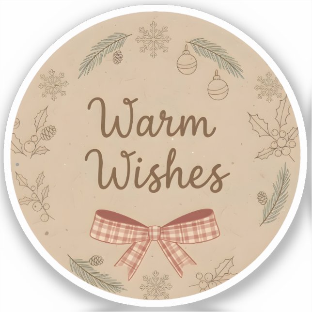 Adesivo Warm Wishes (Frente)
