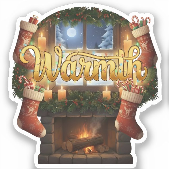 Adesivo Warmth Cozy Christmas (Frente)