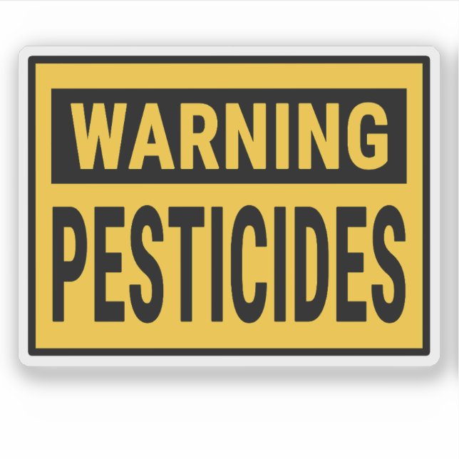 Adesivo Warning Pesticides  (Frente)