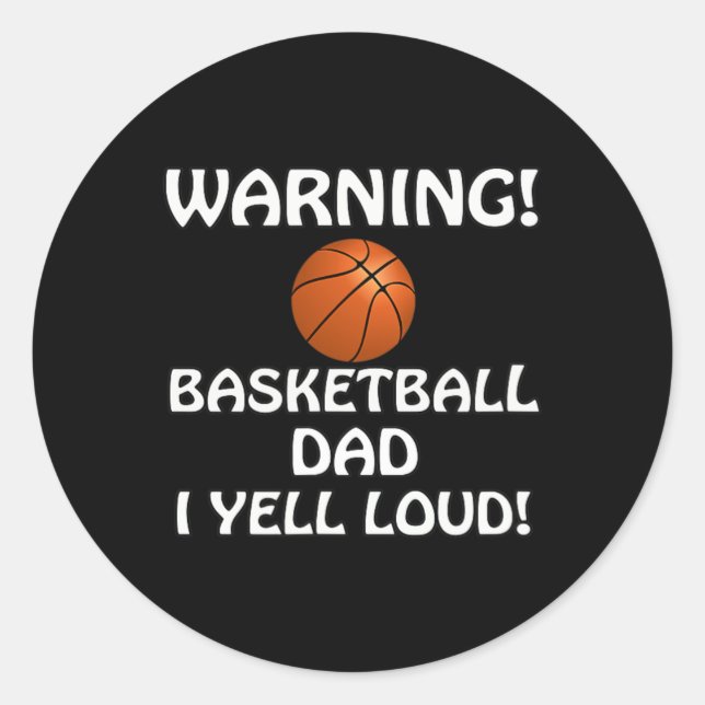 Adesivo Warning! Sketll Dad I Yell Loud! You Are Warned!  (Frente)
