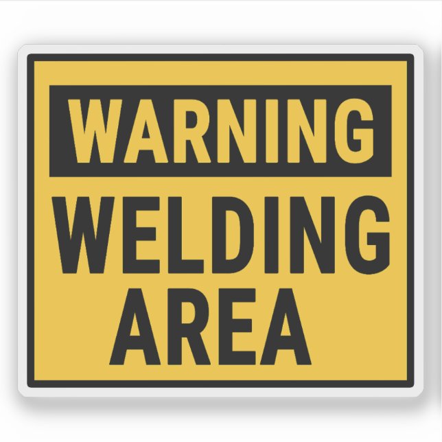 Adesivo Warning Welding Area  (Frente)