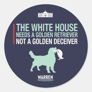 Adesivo Warren 2020 - Bailey - golden retriever
