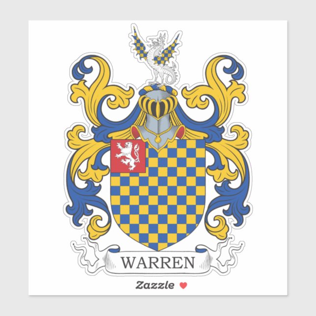 Adesivo Warren Family Crest (Folha)