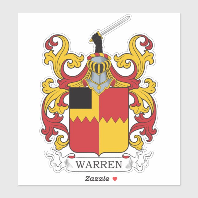 Adesivo Warren Family Crest (Folha)