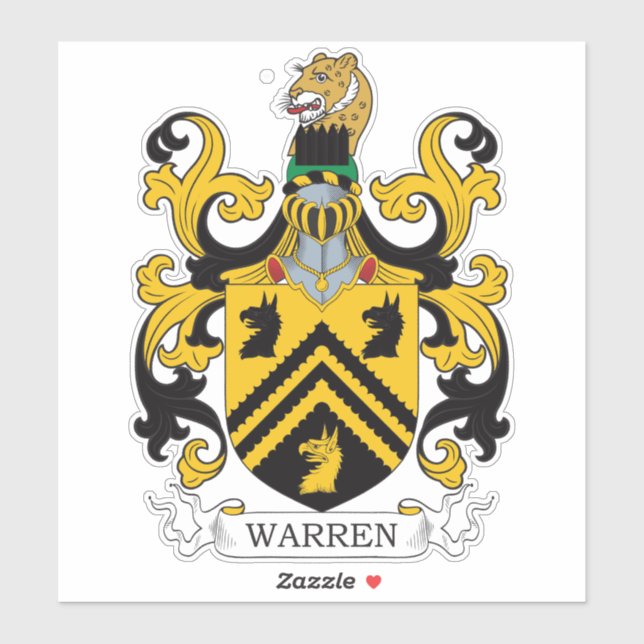 Adesivo Warren Family Crest (Folha)