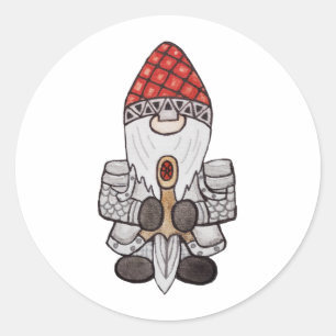 Adesivo Warrior Knight Gnomo