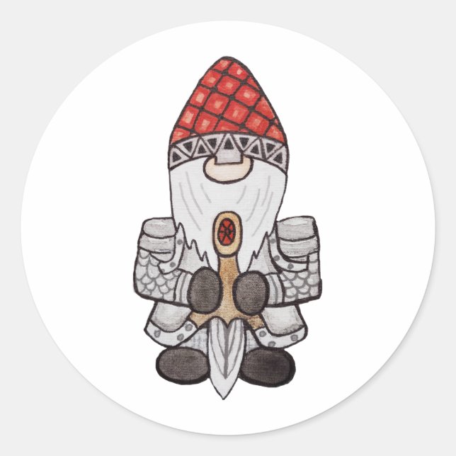 Adesivo Warrior Knight Gnomo (Frente)
