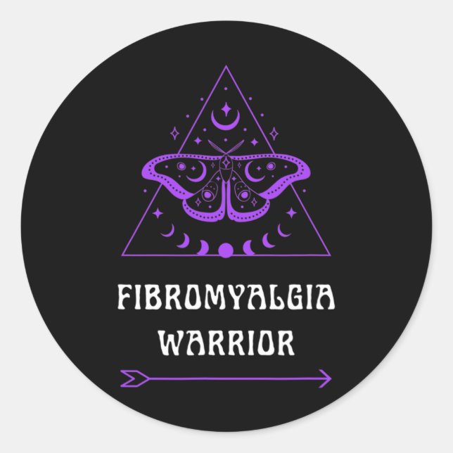 Adesivo Warrit Chronic Illness Advertence Purple Boho (Frente)
