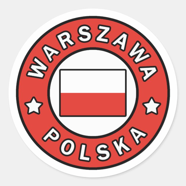 Adesivo Warszawa Polska (Frente)