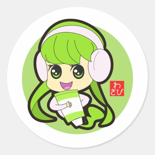 Adesivo Wasabi Girl (Frente)