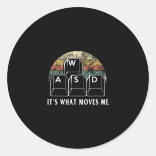 Adesivo Wasd É O Que Me Move - Divertido Presente De Compu
