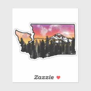 Adesivo Washington colorido