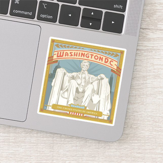 Adesivo Washington DC | Memorial Lincoln (Detalhe)