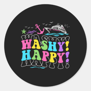 Adesivo Washington Happy Traveling Beach Trip Ship Tour Cr