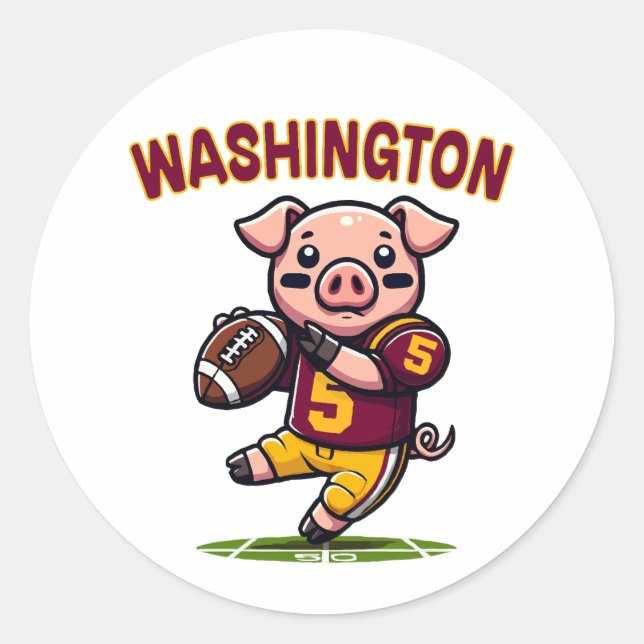Adesivo Washington Hog Futebol (Frente)