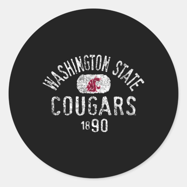 Adesivo Washington State Cougars 1890 (Frente)