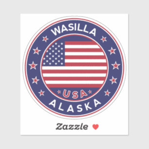 Adesivo Wasilla Alaska, Wasilla