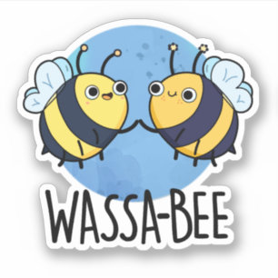 Adesivo Wassabee Funny Wasabi Bee Pun