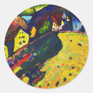 Adesivo Wassily Kandinsky. Casas em Murnau. Expressionismo