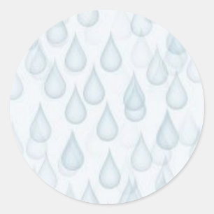 ADESIVO WATER034 RAINDROPS LEVE, AZUL, A CARTONAGEM BRANCA