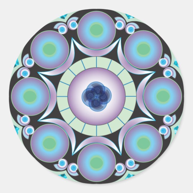 Adesivo "Water Mandala" - Stickers (Frente)