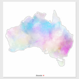 Adesivo Watercolor Austrália