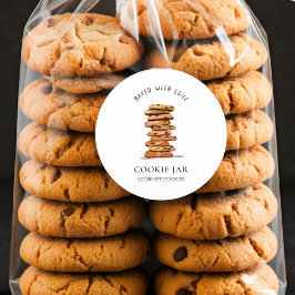 Adesivo Watercolor Biscoito de chocolate Biscoito