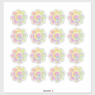 Adesivo Watercolor Boho Style Sunflower