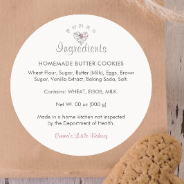 Adesivo Watercolor Botanical Heart Ingredient Product